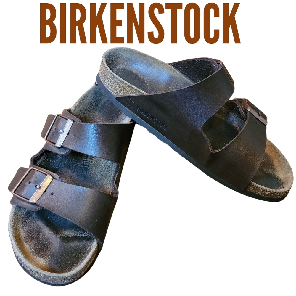Birkenstock Two Strap Leather Sandals
